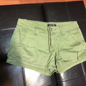 Olive green short, shorts